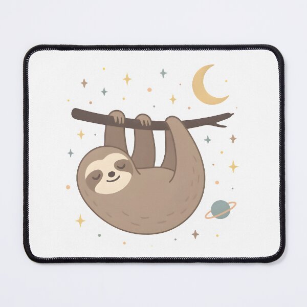 Artikelvorschau, Cosmic Sloth – Sleepy Sloth Hanging in Space entworfen und verkauft von SheepyDaily.