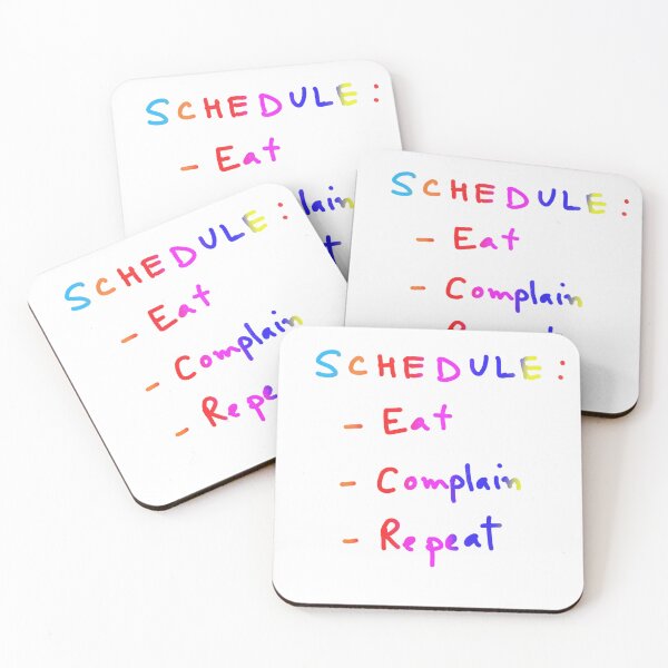 Item preview, Horario: comer. quejarse. repetir designed and sold by drdoodle92 Art.