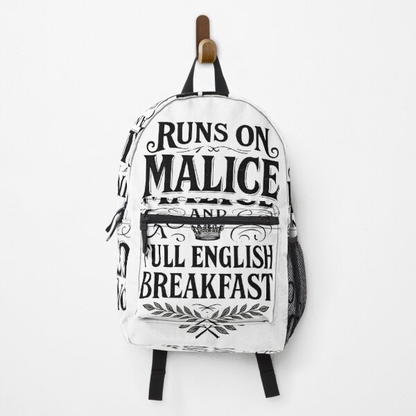 Item preview, Runs on Malice and Full English Breakfast Funny British Quote Design designed and sold by Shoot-The-Moon.
