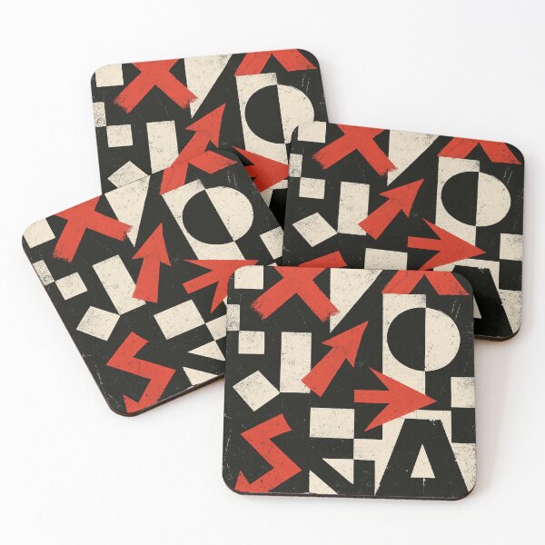 Item preview, Bauhaus Chaos – Red Arrows & Urban Geometry designed and sold by Zenvo.