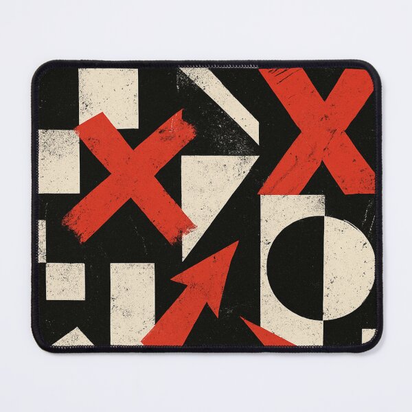 Item preview, Bauhaus Chaos – Red Arrows & Urban Geometry designed and sold by Zenvo.