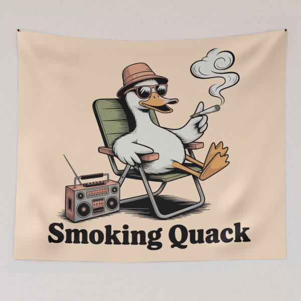 Item preview, Duck - Smoking Quack designed and sold by 123ks.