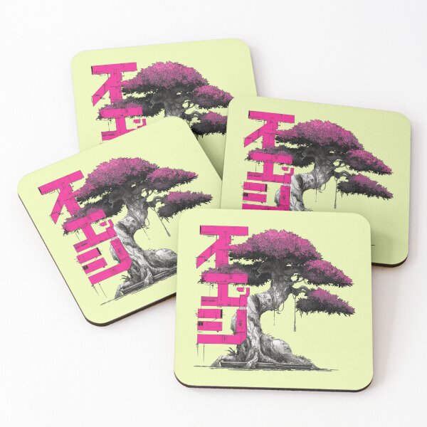 Item preview, Cyberpunk Bonsai Tree – Japanese Zen Art with Futuristic Tokyo Vibes designed and sold by RockFireMerch.