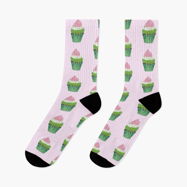 Item preview, Kawaii Pink and Green Cupcake – Pastel Dessert Art, Cute Food Illustration, Aesthetic Treat Design designed and sold by Sugar Wisdom .
