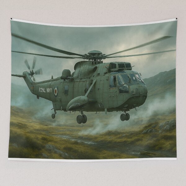 Item preview, Westland Sea King Royal Navy Over the Falklands 1982 designed and sold by Skyframe Aviation.