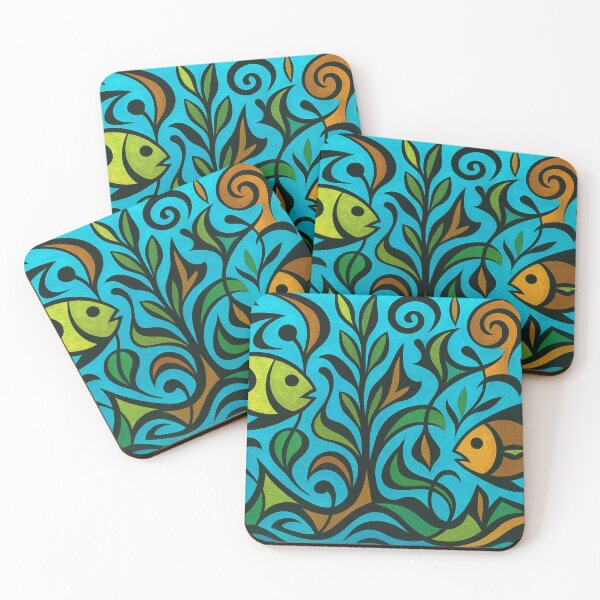 Item preview, Vivid abstract underwater world designed and sold by Sigtrix.