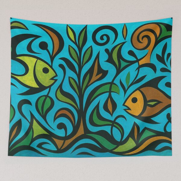 Item preview, Vivid abstract underwater world designed and sold by Sigtrix.