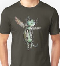 Winged Cat colored version Unisex T-Shirt