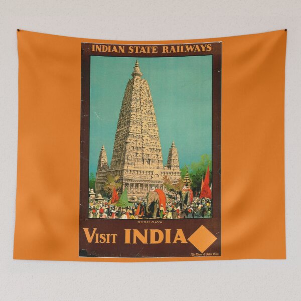 Item preview, India Travel Poster: A Beautiful Hand Drawn Design designed and sold by ExpressingSelf.