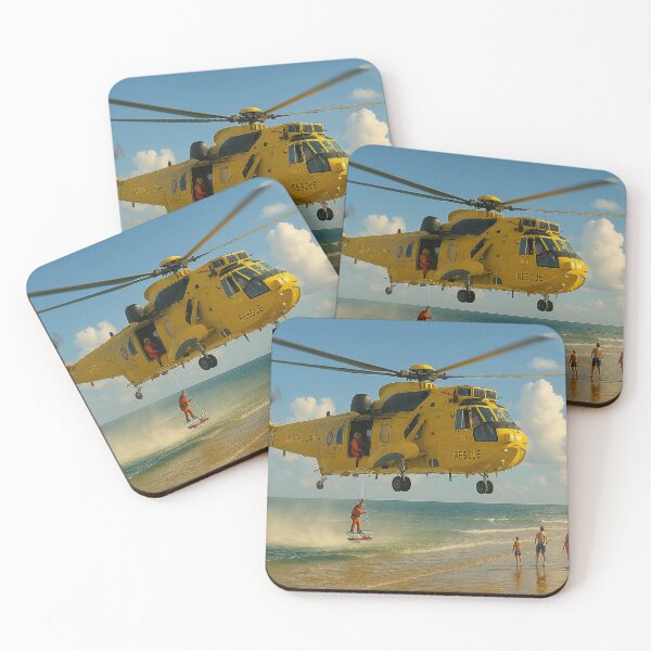 Item preview, RAF Sea King Coastal Rescue Over British Beach designed and sold by Skyframe Aviation.