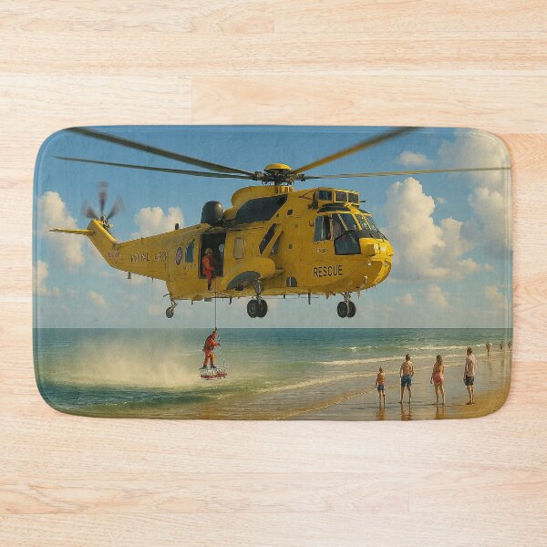 Item preview, RAF Sea King Coastal Rescue Over British Beach designed and sold by Skyframe Aviation.