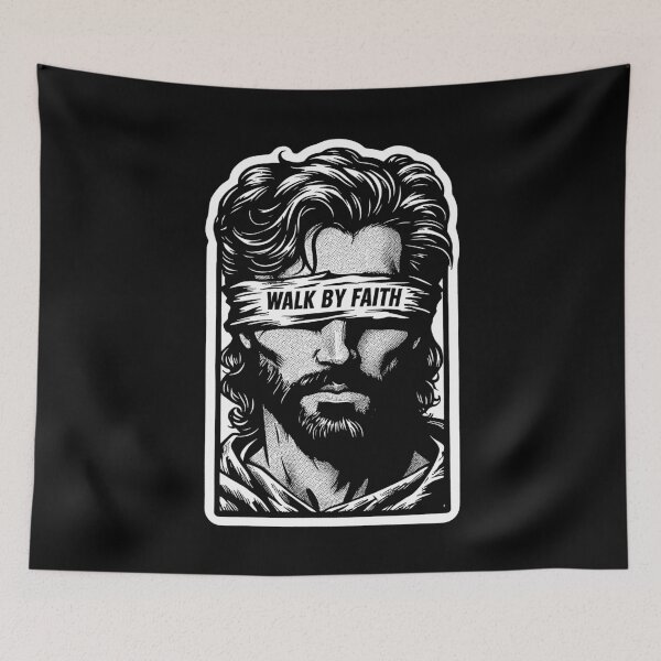 Item preview, 2 Corinthians 5:7 For We Walk By Faith Not By Sight designed and sold by plushism.