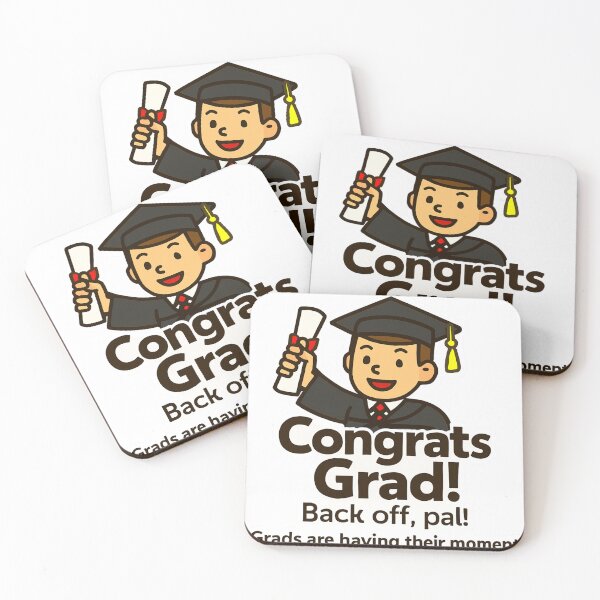 Item preview, Grad Celebration Sticker | "Back Off, Pal!" | Funny Graduation Car Decal | Congrats Grad Gift | High-Resolution PNG designed and sold by Noo-Deign.