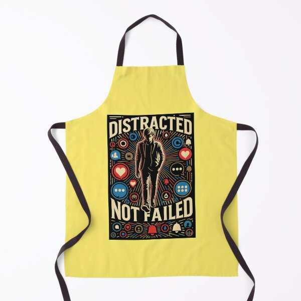Item preview, Distracted Not Failed – Motivational Anti-Burnout Design for Focus & Mental Clarity designed and sold by Just Meaningful.