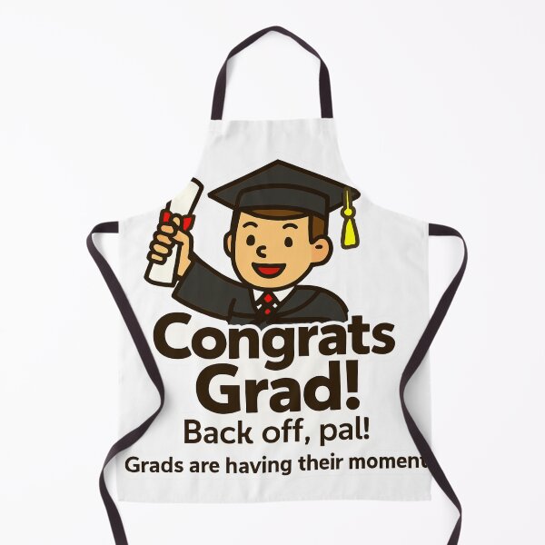 Item preview, Grad Celebration Sticker | "Back Off, Pal!" | Funny Graduation Car Decal | Congrats Grad Gift | High-Resolution PNG designed and sold by Noo-Deign.