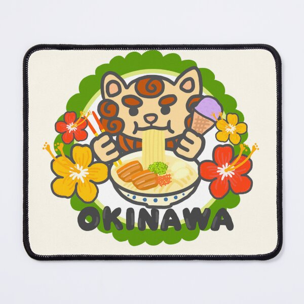 Item preview, OKINAWA SHISA & Soba Cute Japan Okinawa Sake Logo Food Art designed and sold by Marinaaa010.