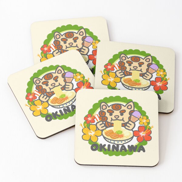 Item preview, OKINAWA SHISA & Soba Cute Japan Okinawa Sake Logo Food Art designed and sold by Marinaaa010.