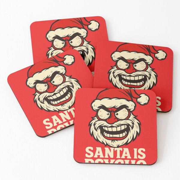 Item preview, Santa Is Psycho – Twisted Christmas Humor designed and sold by Michał Bąk.