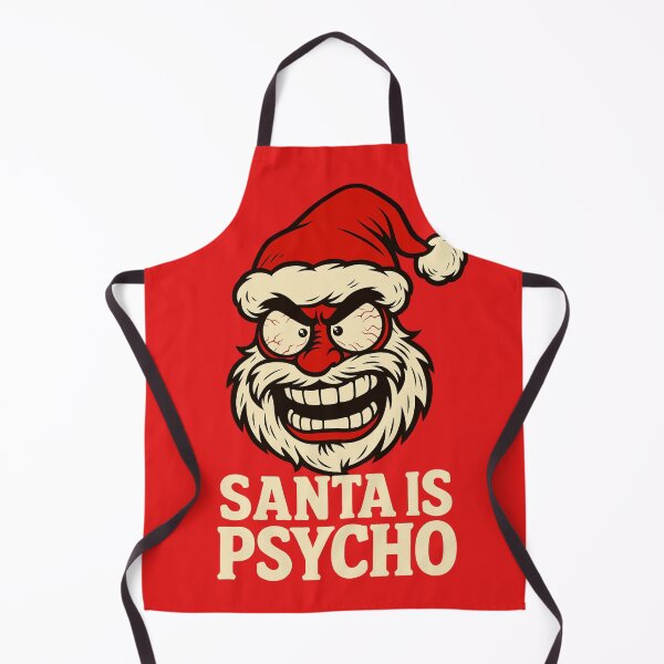 Item preview, Santa Is Psycho – Twisted Christmas Humor designed and sold by Michał Bąk.