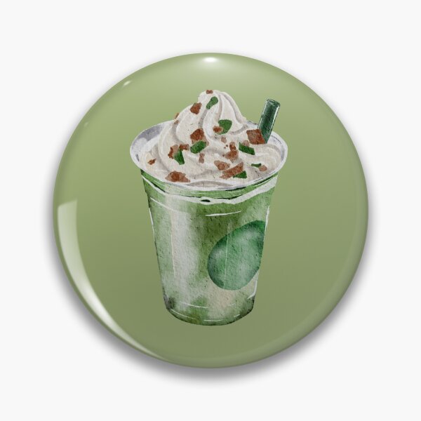 Item preview, Frappé de té verde matcha con acuarela, estilo lindo designed and sold by Kaevyn.