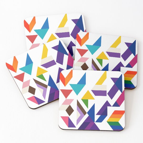 Item preview, Geometric Pride Flag Puzzle designed and sold by Owcomm.