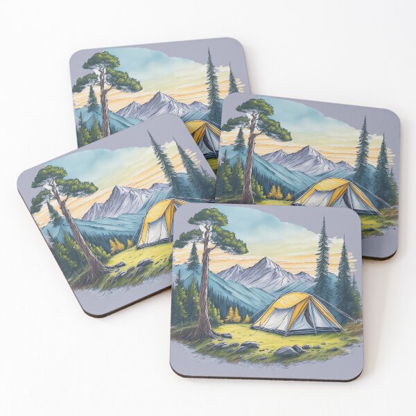 Item preview, Camping in the Mountains designed and sold by Find Your Lost.