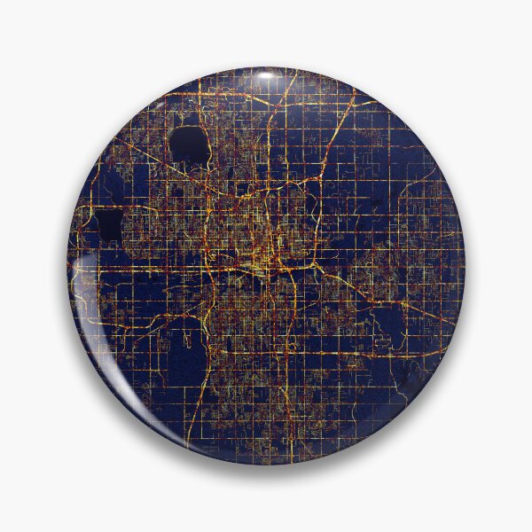 Item preview, Oklahoma City, USA Map - City At Night designed and sold by deMAP.