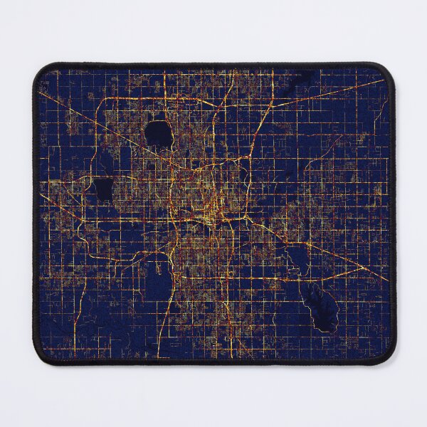 Item preview, Oklahoma City, USA Map - City At Night designed and sold by deMAP.