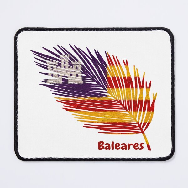 Item preview, Abstract Flag of the Balearic Islands – Feather Design designed and sold by ArteJorge48.