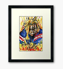 Symbol of Peace (All Might) Framed Print