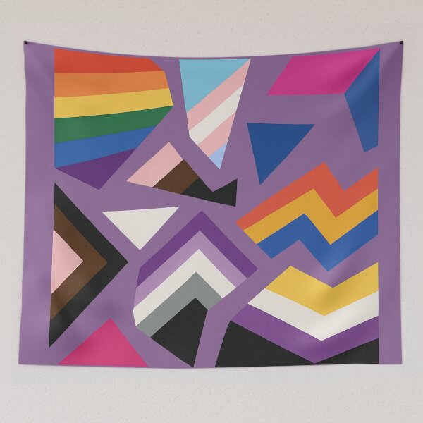 Item preview, Fragmented Pride Flags Collage designed and sold by Owcomm.