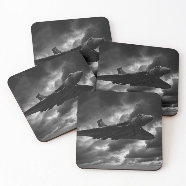 Item preview, Avro Vulcan in Black and White RAF Bomber in Stormy Skies designed and sold by Skyframe Aviation.