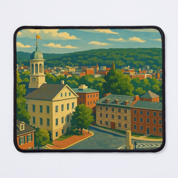 Item preview, Bethlehem Landmark Poster – Moravian Church & College Art designed and sold by thaneydesign.