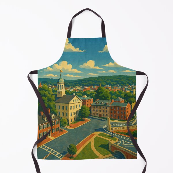 Item preview, Bethlehem Landmark Poster – Moravian Church & College Art designed and sold by thaneydesign.
