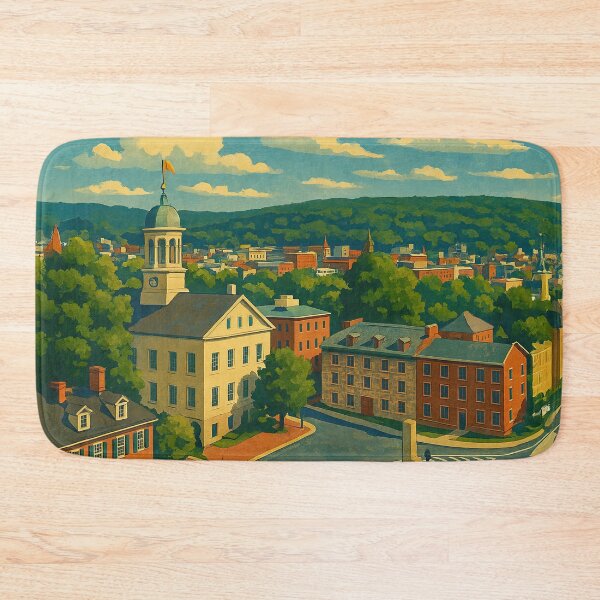 Item preview, Bethlehem Landmark Poster – Moravian Church & College Art designed and sold by thaneydesign.