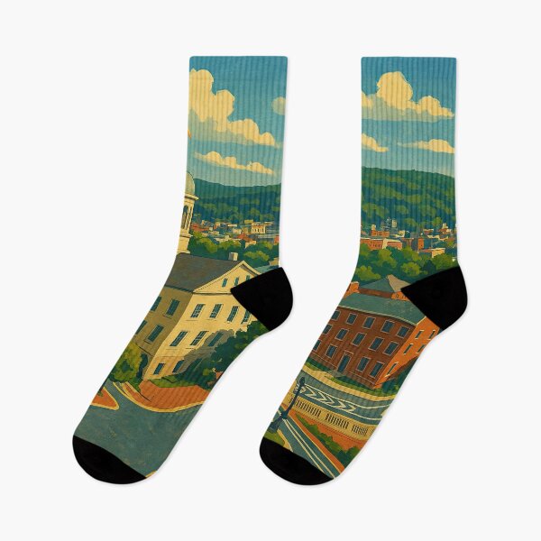Item preview, Bethlehem Landmark Poster – Moravian Church & College Art designed and sold by thaneydesign.