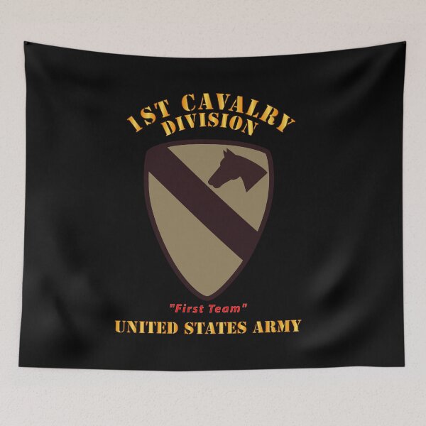 Item preview, Army - SSI - 1st Cavalry Division - Subdued Desert - First Team - US Army X 300 designed and sold by Military Insignia Products.