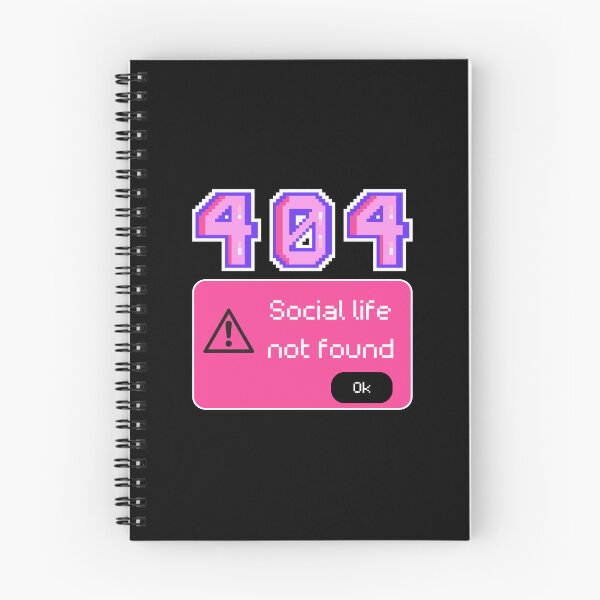 Item preview, Cute 404 Error Pixel Design – Social Life Not Found Aesthetic designed and sold by AnyMar2023.