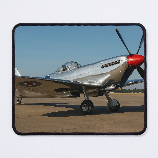 Item preview, Restored Spitfire in Polished Silver designed and sold by Skyframe Aviation.