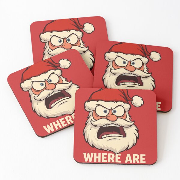 Item preview, Where Are the Cookies, Santa?! – Funny Christmas Rage designed and sold by Michał Bąk.