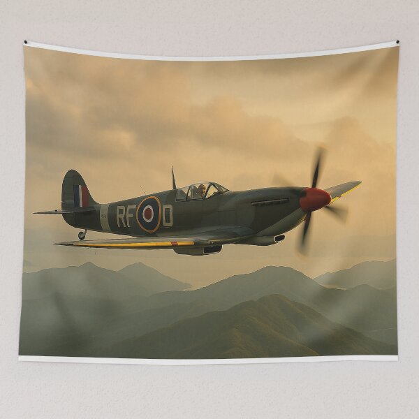 Item preview, Spitfire Mk 24 Over Hong Kong RAF Postwar Patrol in Tropical Haz designed and sold by Skyframe Aviation.