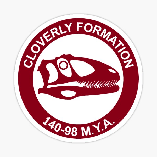 Item preview, Cloverly Formation Deinonychus skull design designed and sold by Jason Abdale.
