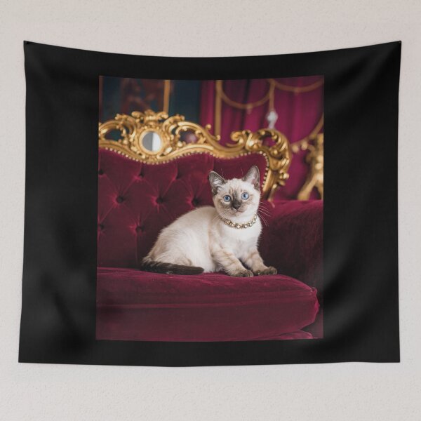Item preview, Cleo the Diva – Glam Cat Wall Art with Maximalist Vibes designed and sold by FluffyCat06.