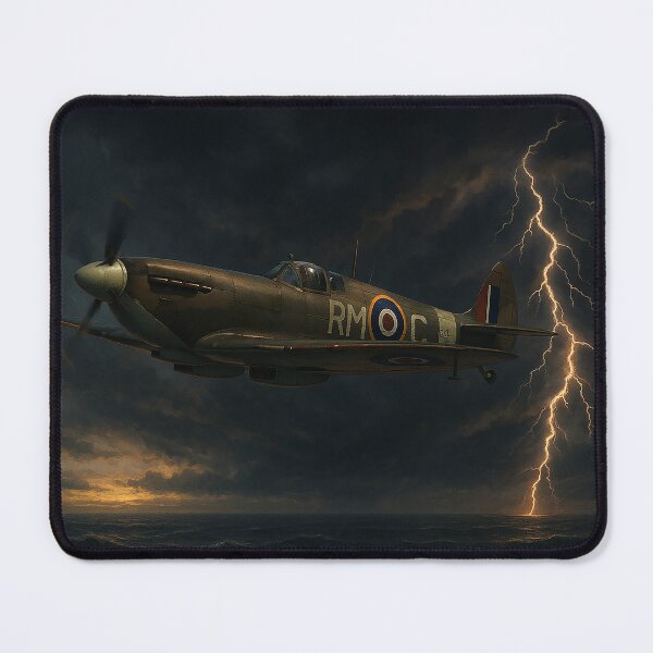 Item preview, Spitfire Mk XIX in Storm RAF Reconnaissance Over the Sea designed and sold by Skyframe Aviation.