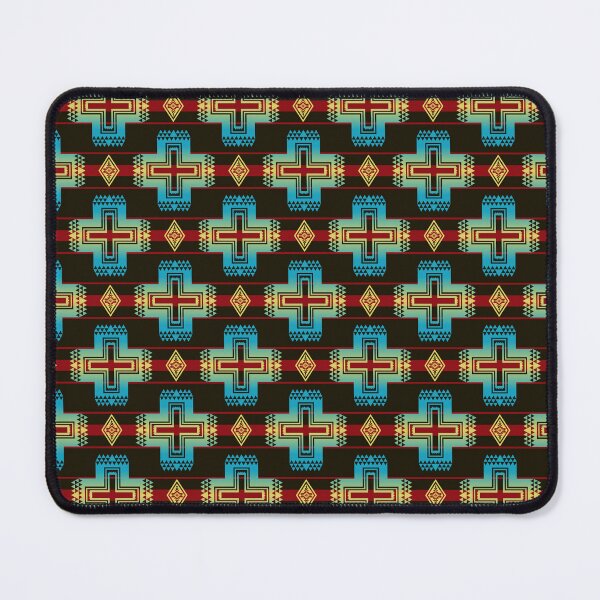 Item preview, Vibrant Color Native American Navajo Southwestern Aztec Tribal Geometric Pattern designed and sold by BWDecorPattern.