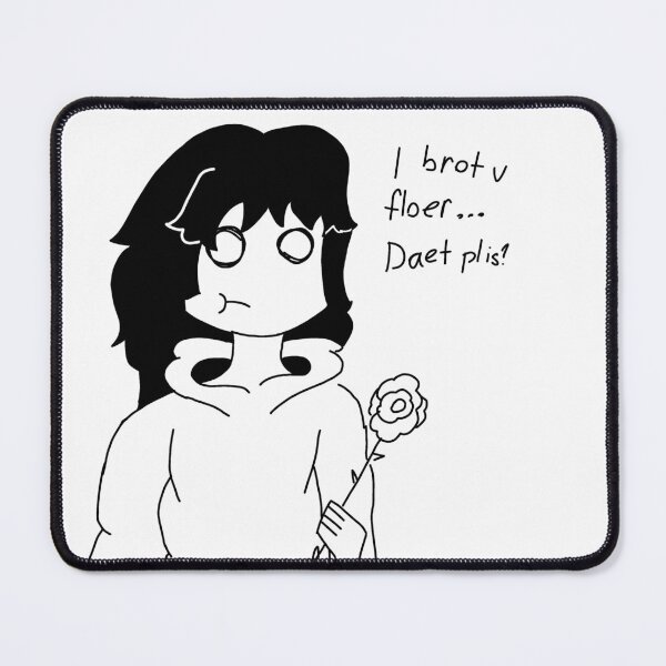 Item preview, Emo boy brought you flowers with white outline  designed and sold by Quack-shack.