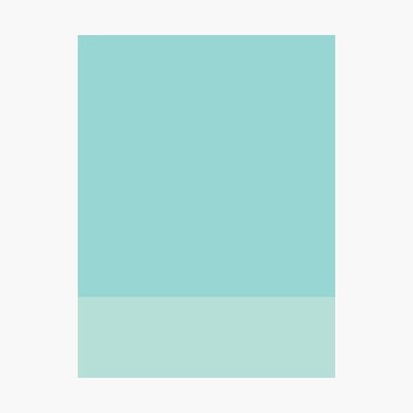Item preview, Minimalist Color Block Aqua Blue designed and sold by StoneworkDesign.