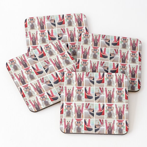 Item preview, Woman practicing aero yoga photo collage designed and sold by DFLC Prints.