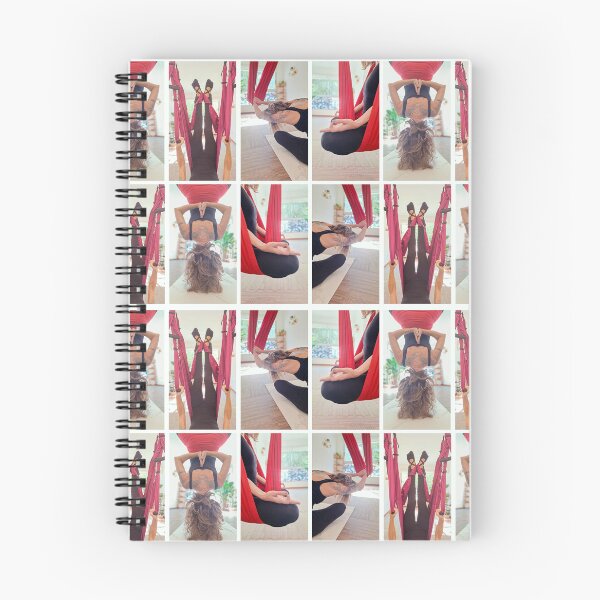 Item preview, Woman practicing aero yoga photo collage designed and sold by DFLC Prints.