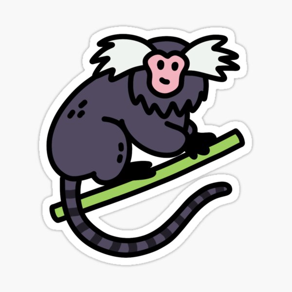 Item preview, Marmoset Cute Adorable Tiny Primate for Jungle Animal Lovers designed and sold by CuddlesAndLearn.